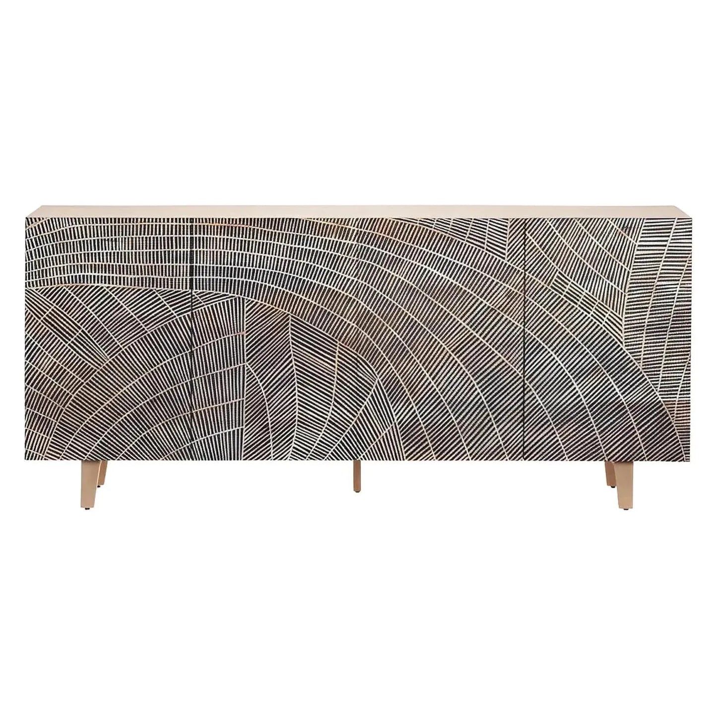 Danvers Four-door Sideboard, Buffet, or Credenza | 79 x 16 x 35 (in)