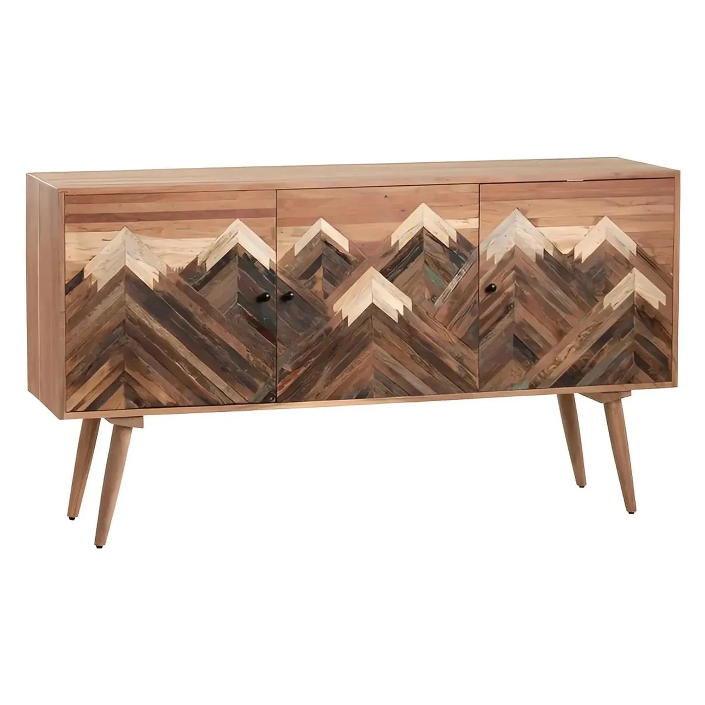 Zephyr Glen Nevada Three-Door Sideboard - Brown - Rustic