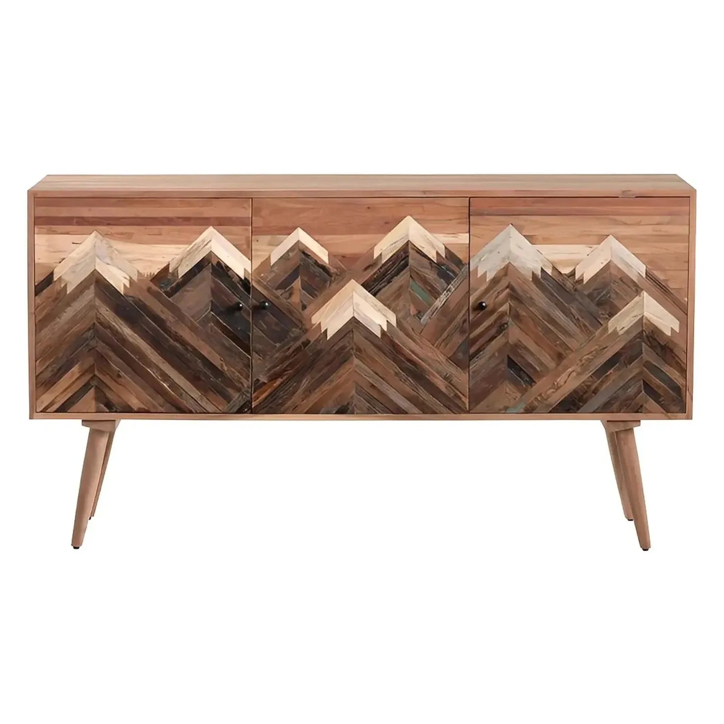 Zephyr Glen Nevada Three-Door Sideboard - Brown - Rustic
