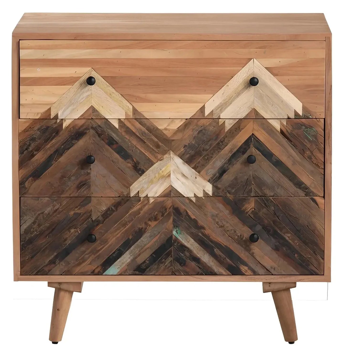 Haddonfield Nightstands (2-Pack), Mango Wood, Rustic, solid wood craftsmanship, distressed wood texture