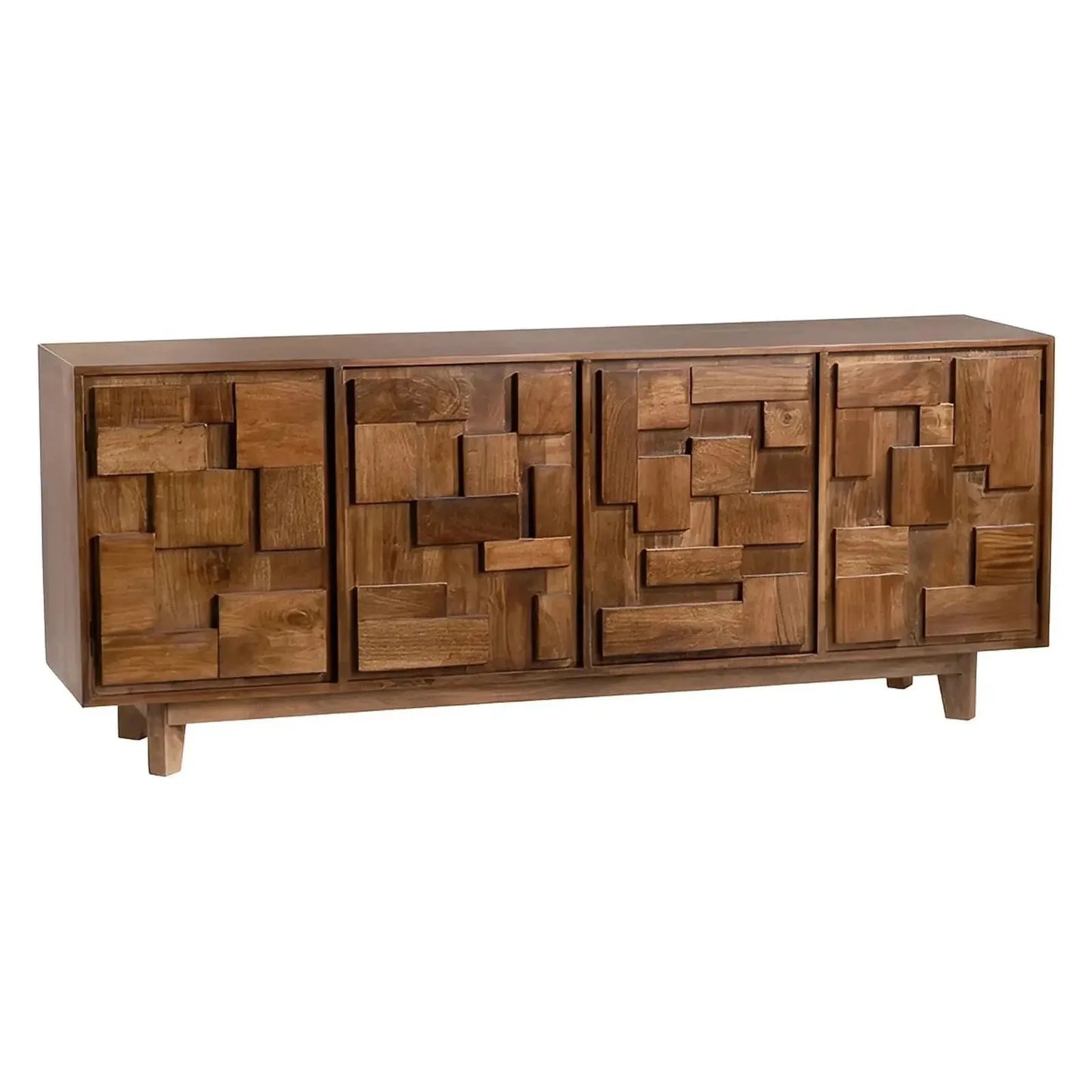Ambercrest Four-Door Sideboard - Brown - Contemporary