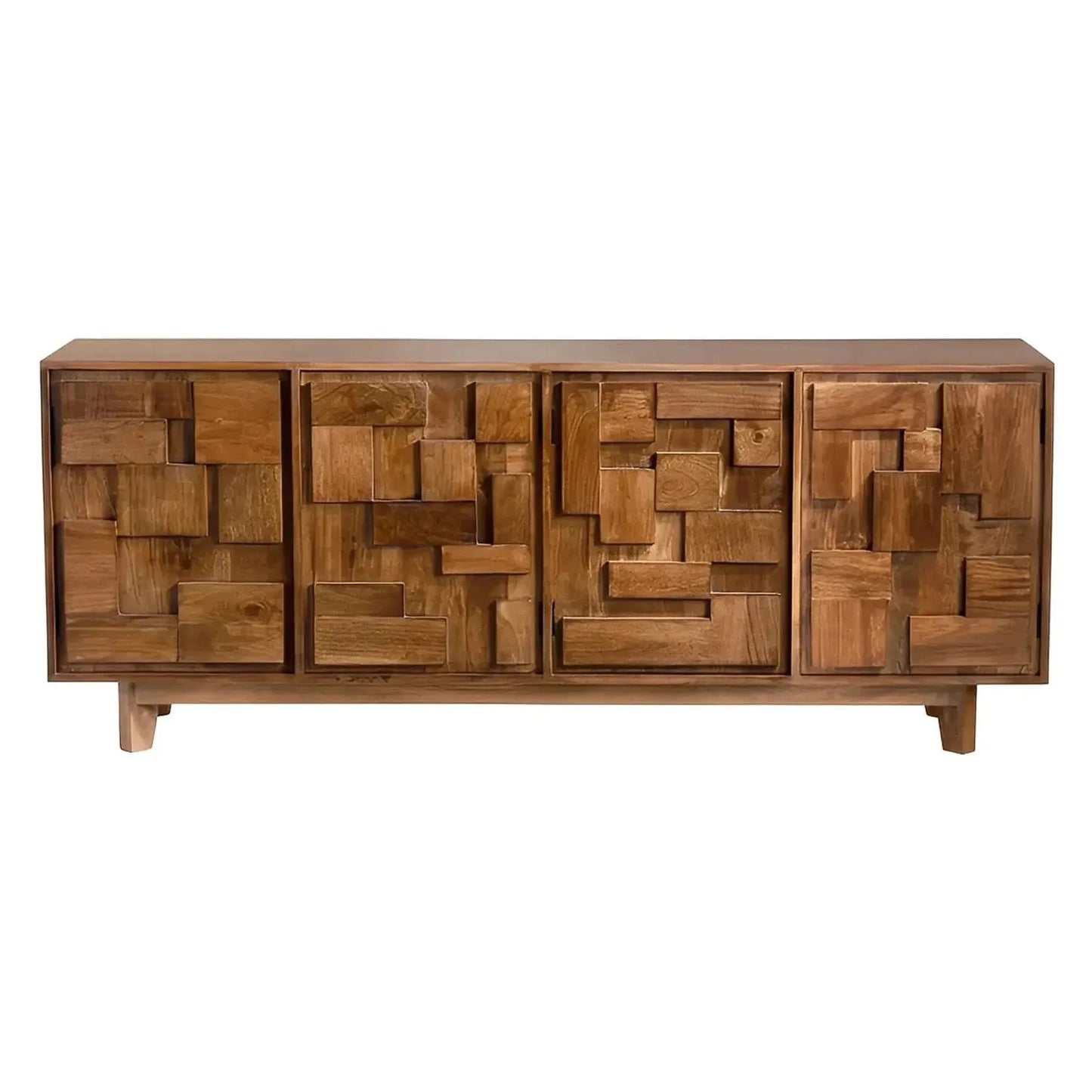 Ambercrest Four-Door Sideboard - Brown - Contemporary