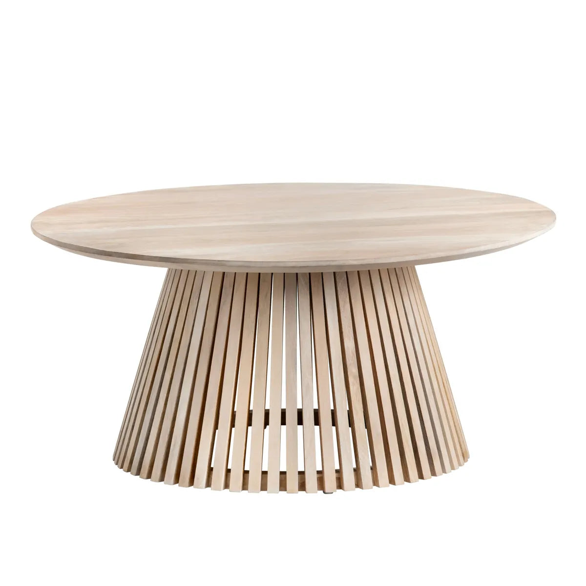 Cavendish Slatted Round Cocktail or Coffee Table