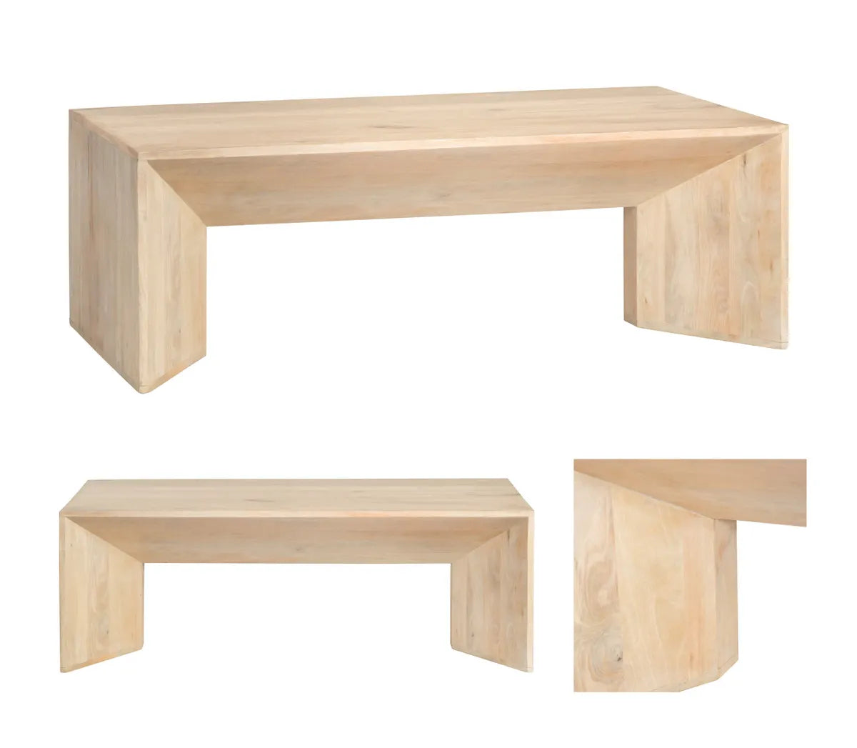 Whitmoore Minimalist Block Cocktail or Coffee Table