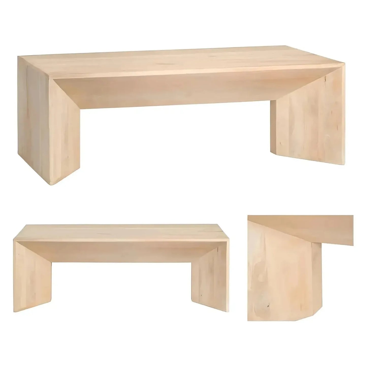 Whitmoore Minimalist Block Cocktail or Coffee Table
