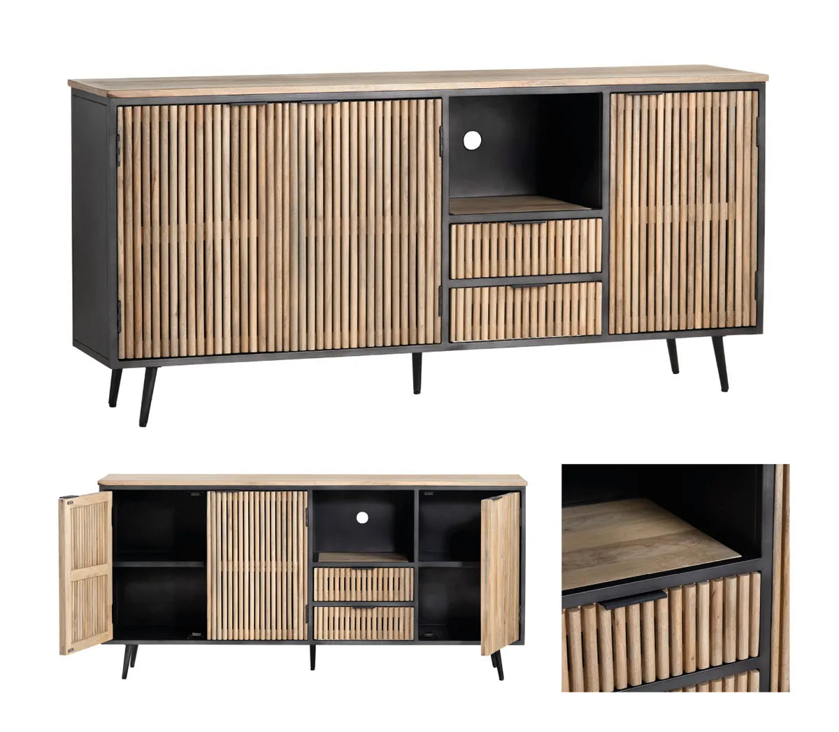 Montclair Sideboard, Buffet, or Credenza | 72 x 16 x 33.25 (in)