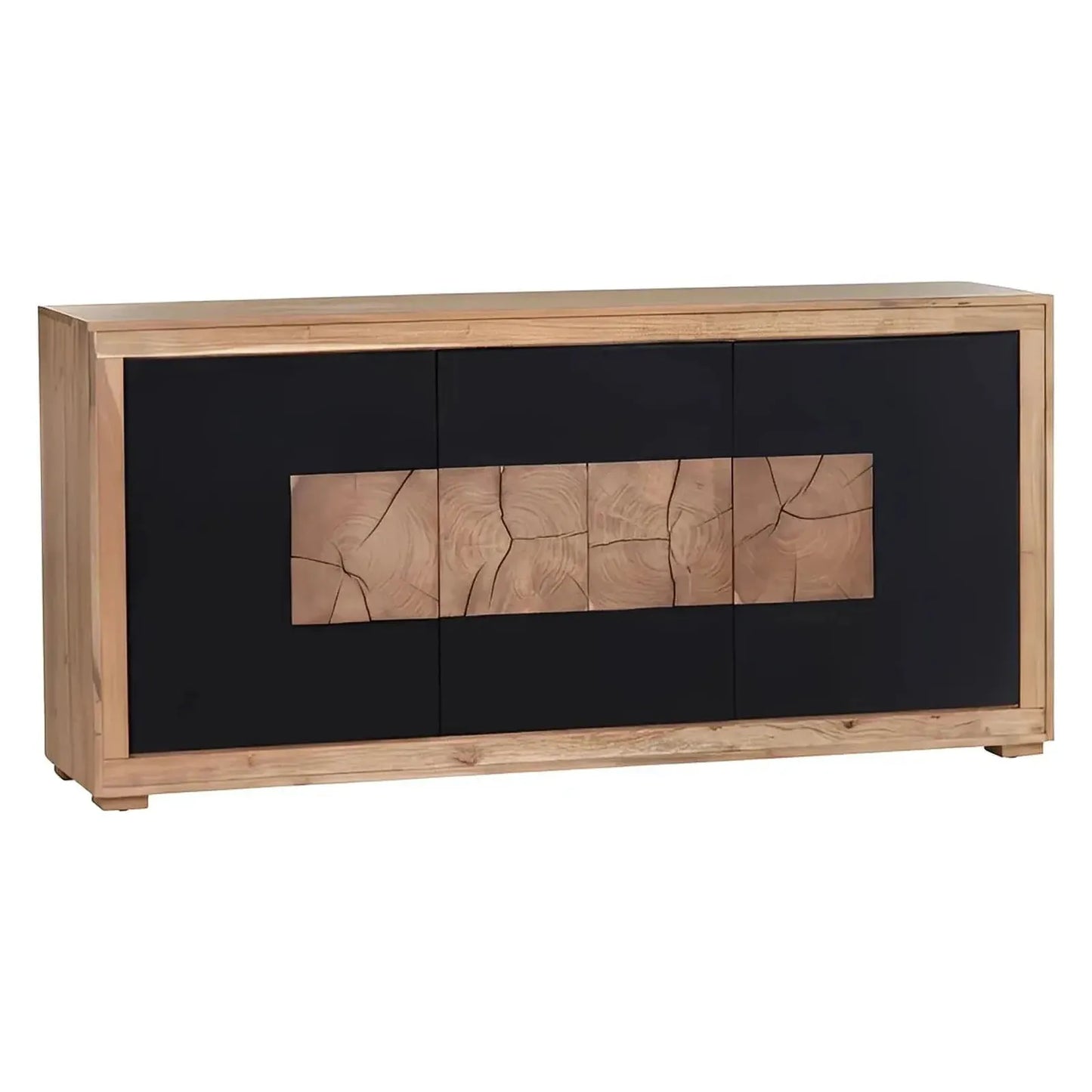 Barrowfield Three-Door Console - Natural - Contemporary, Rustic