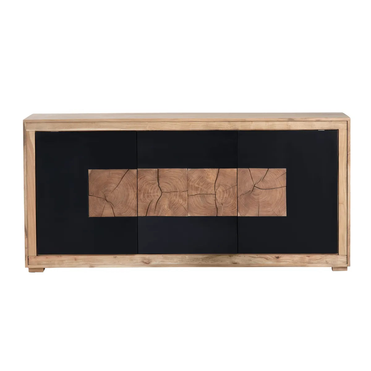Barrowfield Three-Door Console - Natural - Contemporary, Rustic