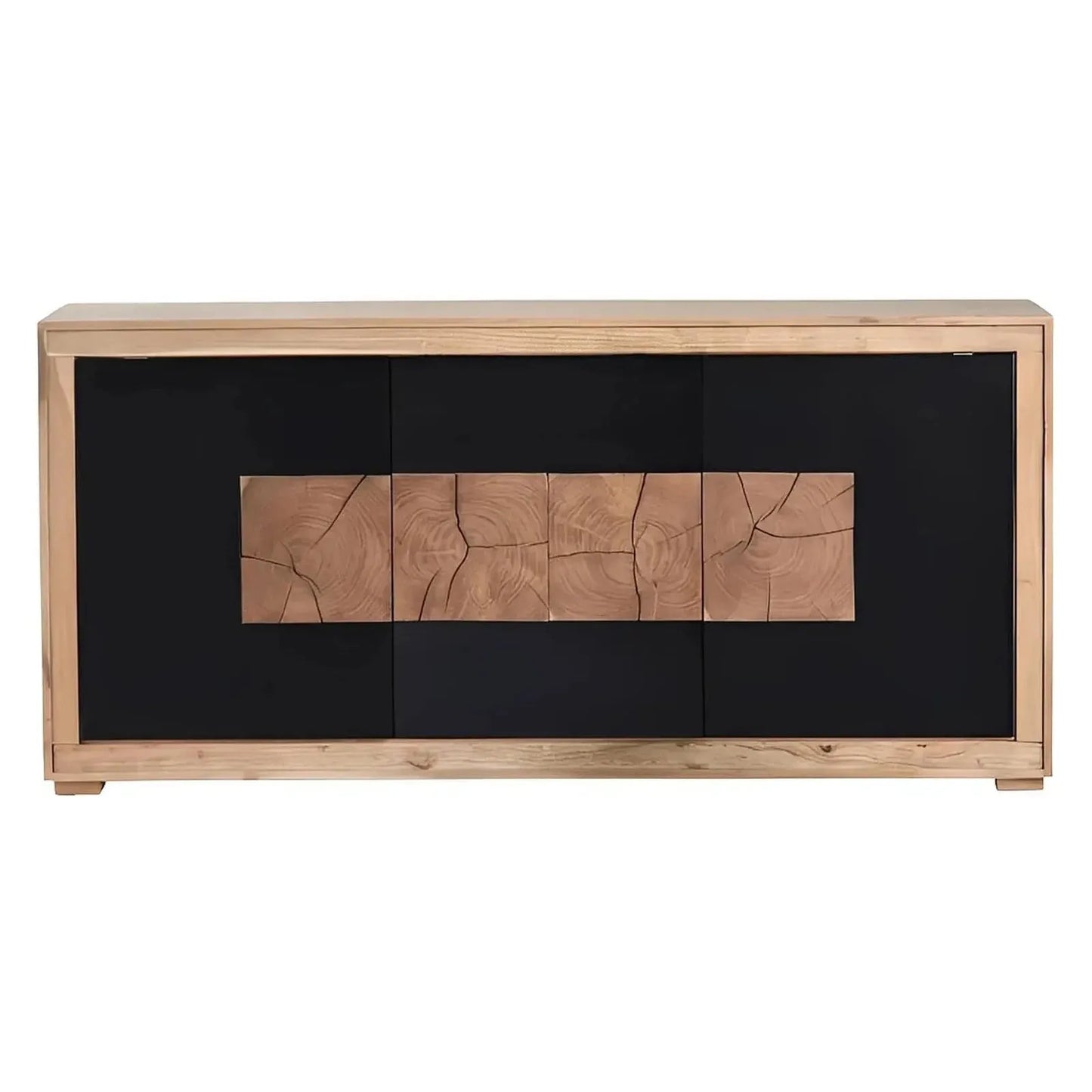 Barrowfield Three-Door Console - Natural - Contemporary, Rustic