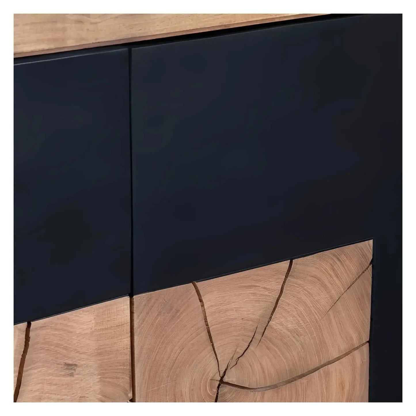 Barrowfield Three-Door Console - Natural - Contemporary, Rustic