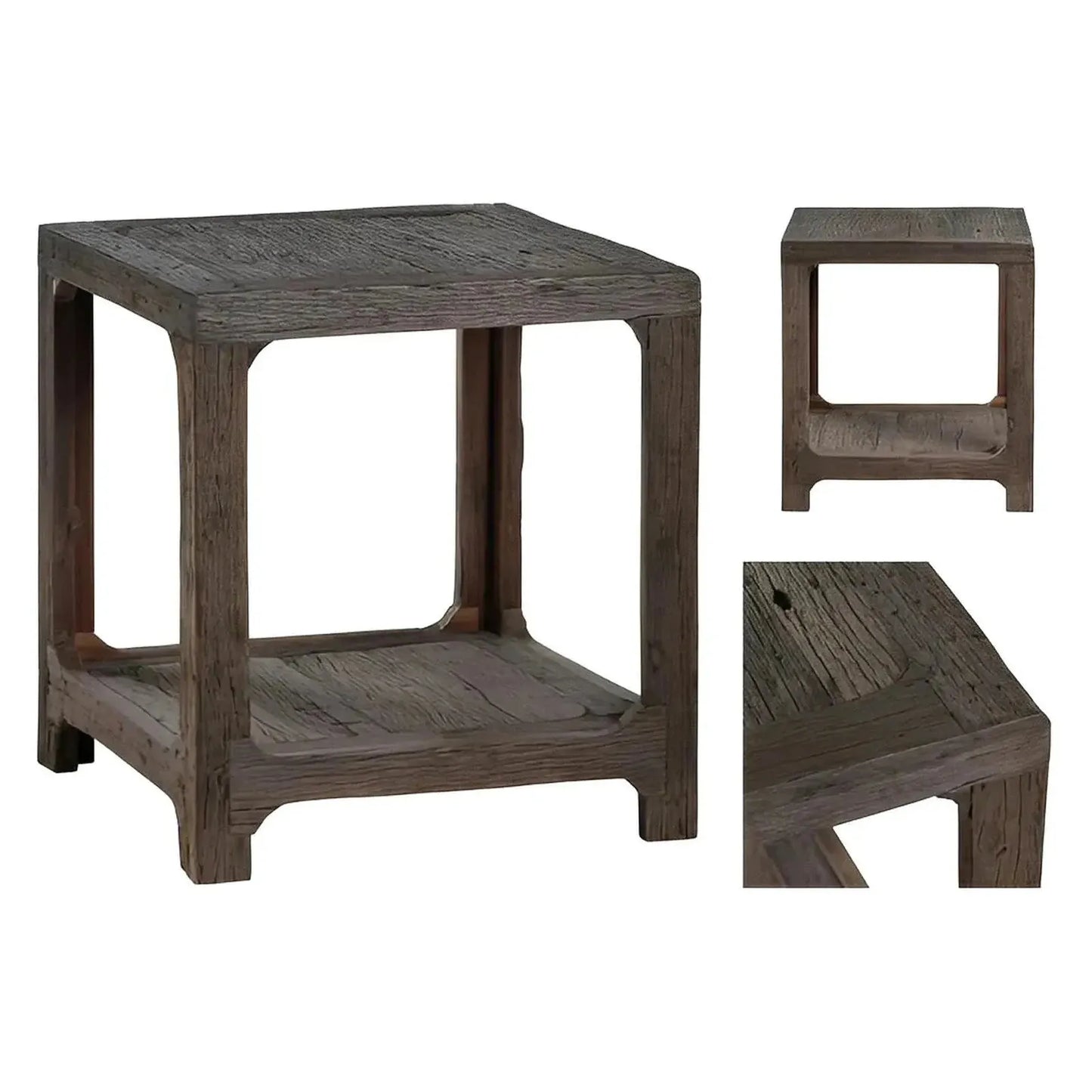 Ashtyn End Table (Set of 2) - Solid Wood - Storage