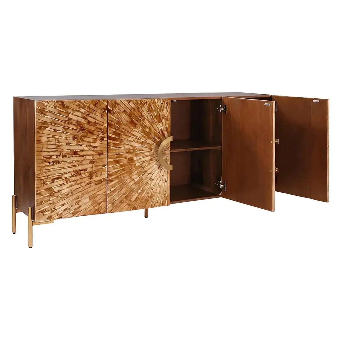 Ironwood Bone Inlay Sideboard, Buffet, or Credenza | 70 x 16 x 33.5 (in)