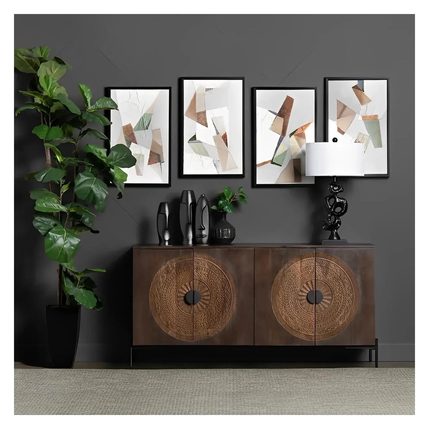 Hartford Four-door Sideboard, Buffet, or Credenza | 69 x 19 x 31 (in)