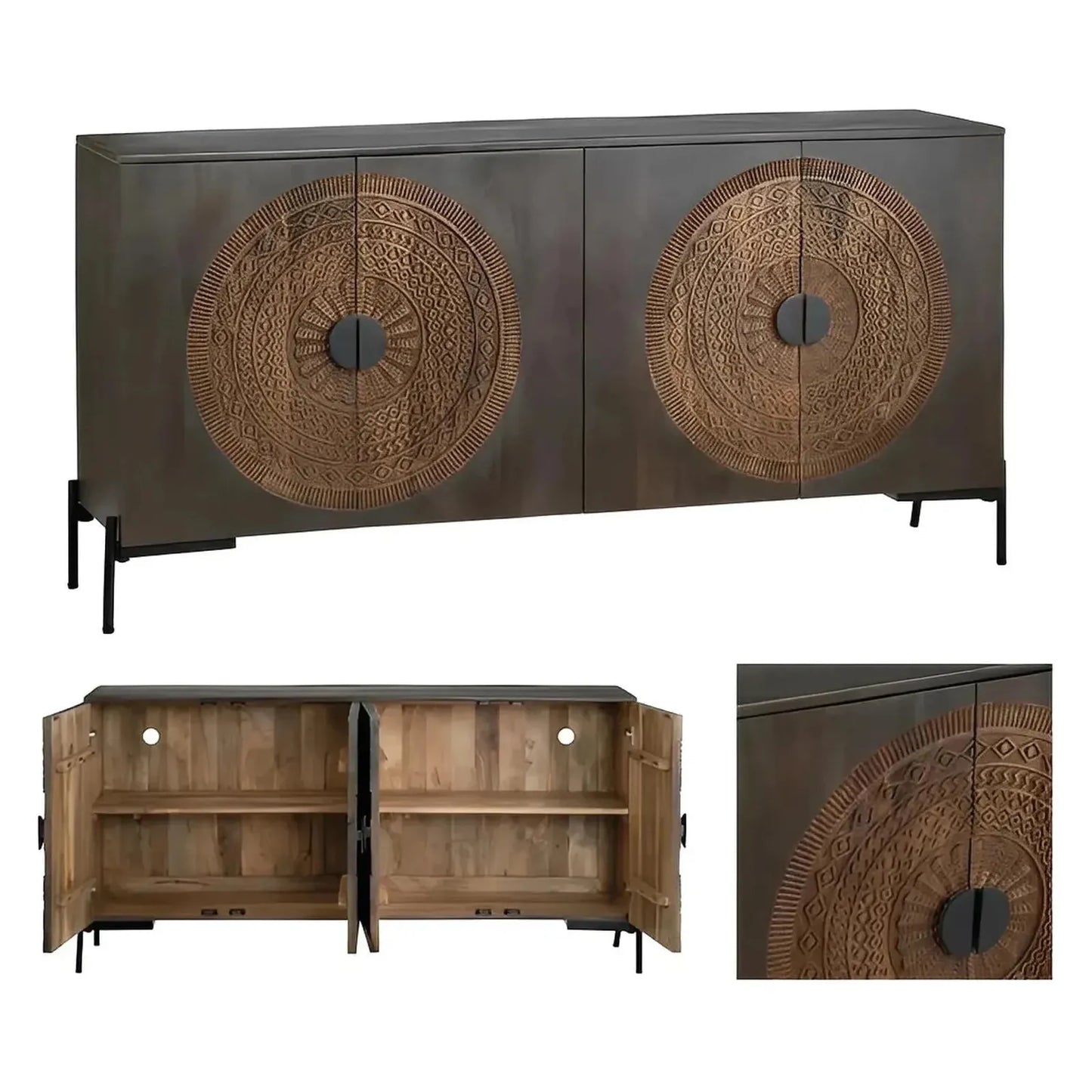 Hartford Four-door Sideboard, Buffet, or Credenza | 69 x 19 x 31 (in)