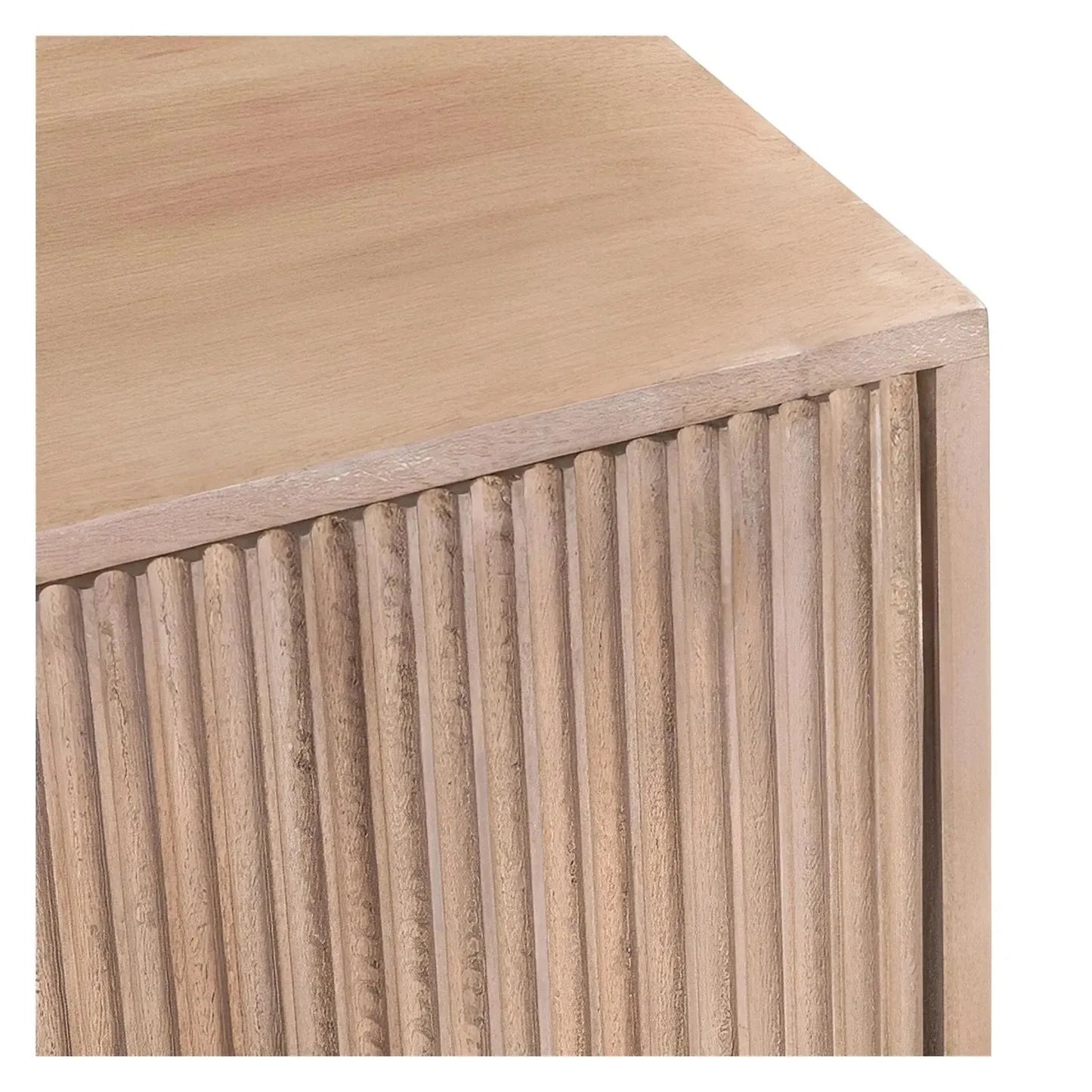 Doverly Four-Door Cabinet - Natural - Transitional