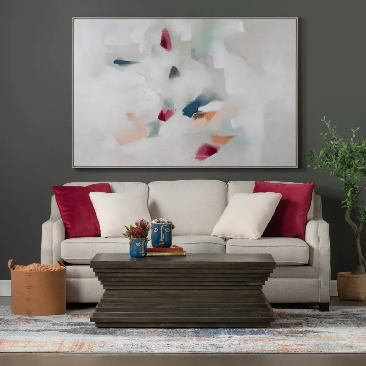 Covington Tiered Rectangle Cocktail or Coffee Table