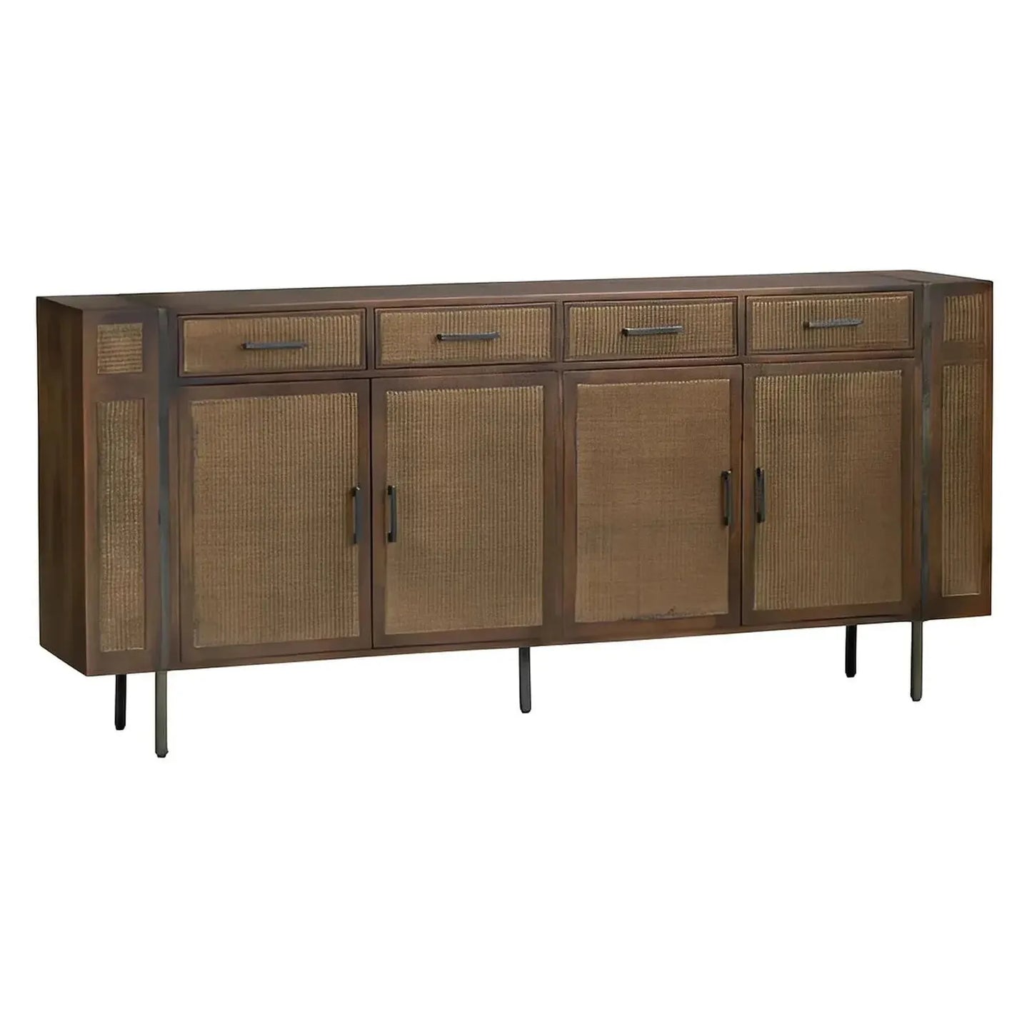 Elmstead Four-Door Sideboard - Brown - Coastal, Rustic