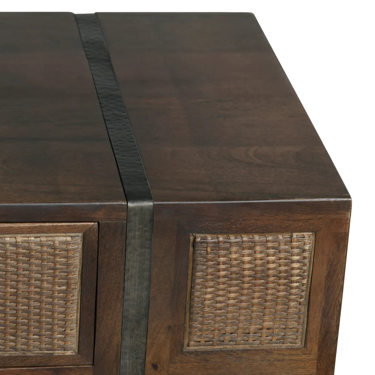 Elmstead Four-Door Sideboard - Brown - Coastal, Rustic