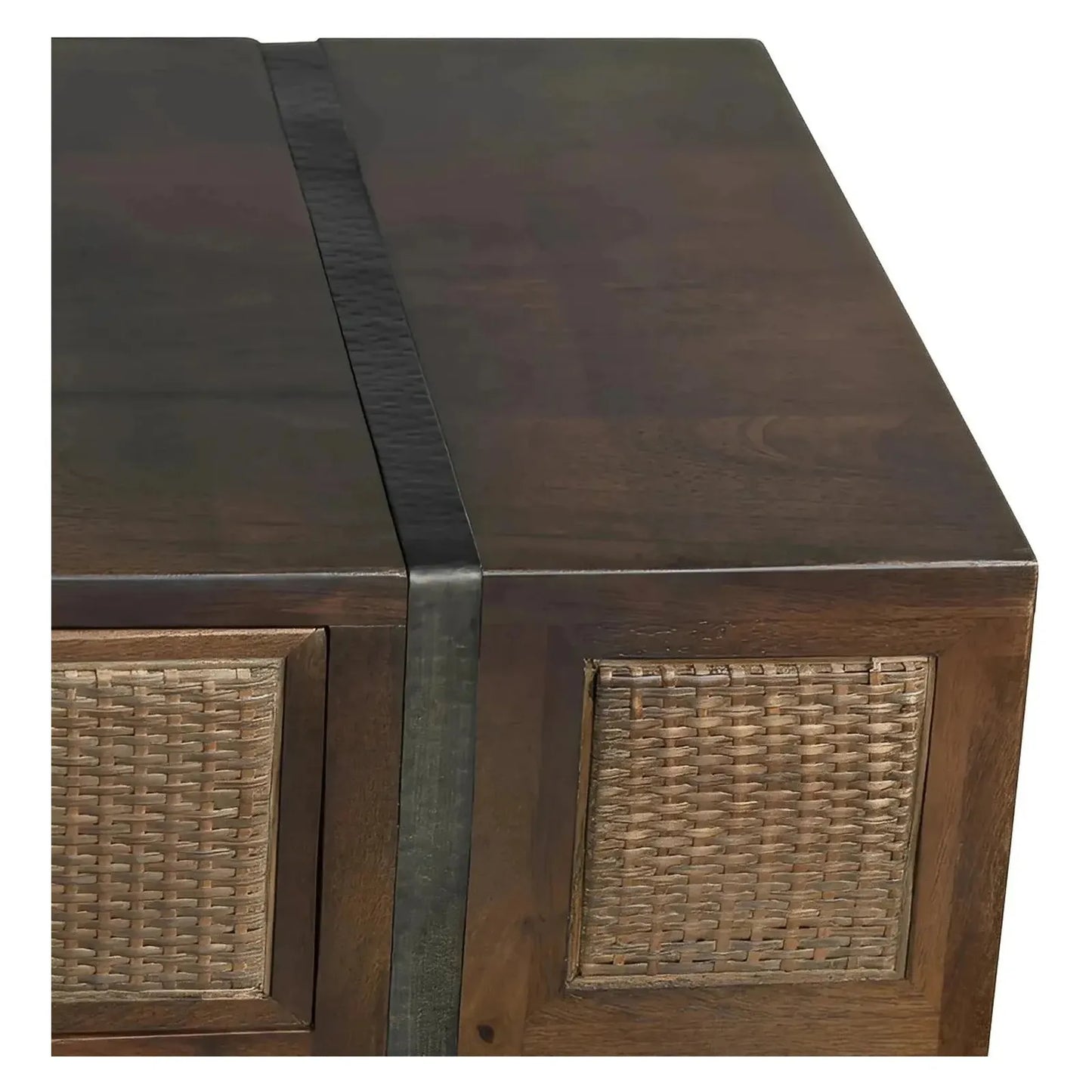 Elmstead Four-Door Sideboard - Brown - Coastal, Rustic