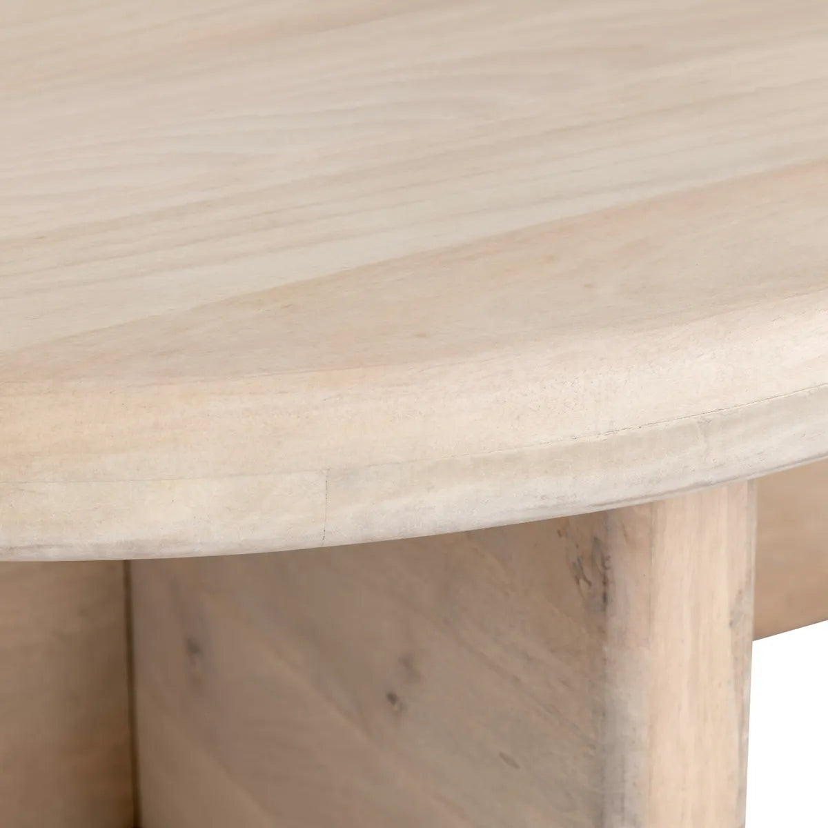 Arden Round Whitewash Cocktail or Coffee Table