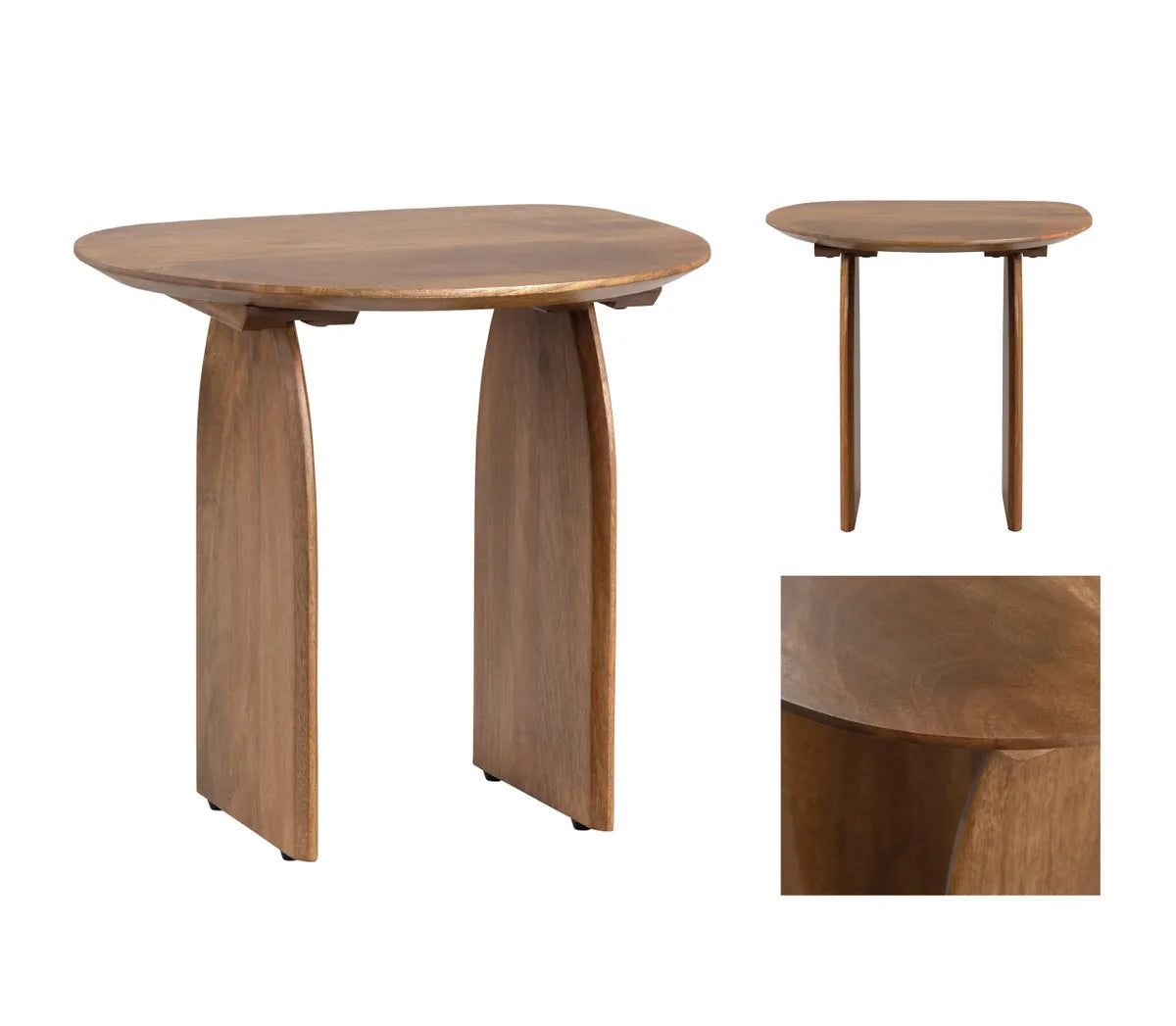 Hawthorne End Table (Set of 2) - Round - Solid Wood