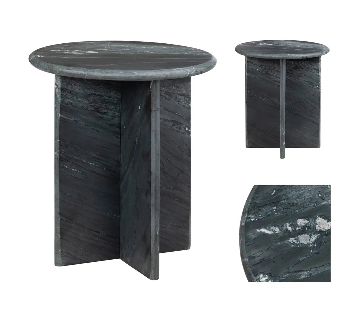 Stirling End Table (Set of 2) - Marble Top