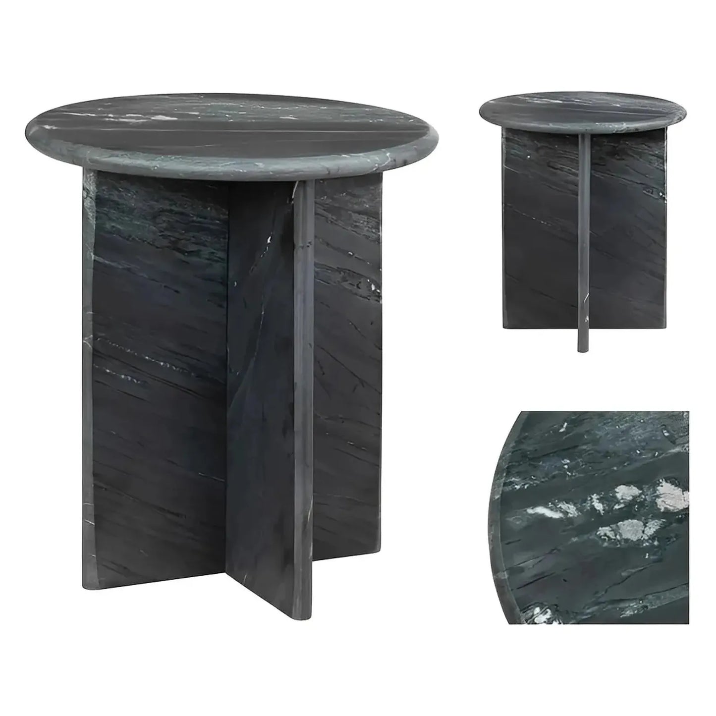 Stirling End Table (Set of 2) - Marble Top