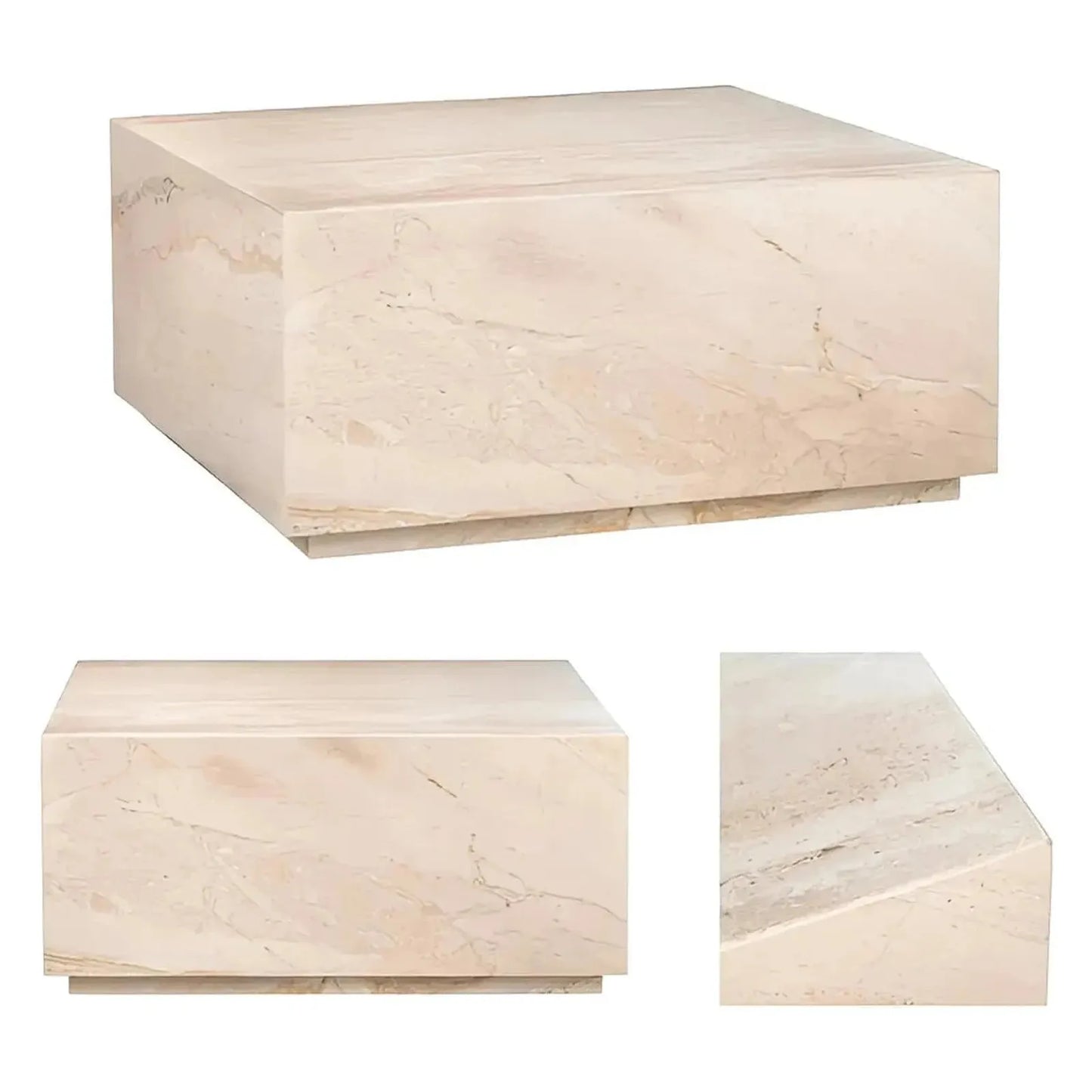 Achilles Marble Block Cocktail or Coffee Table