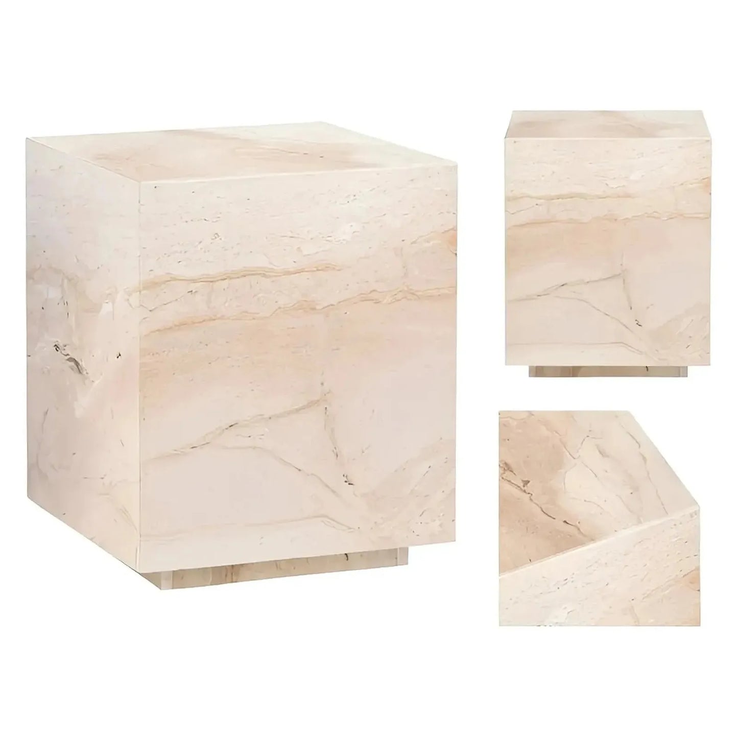 Achilles End Table (Set of 2) - Marble Top