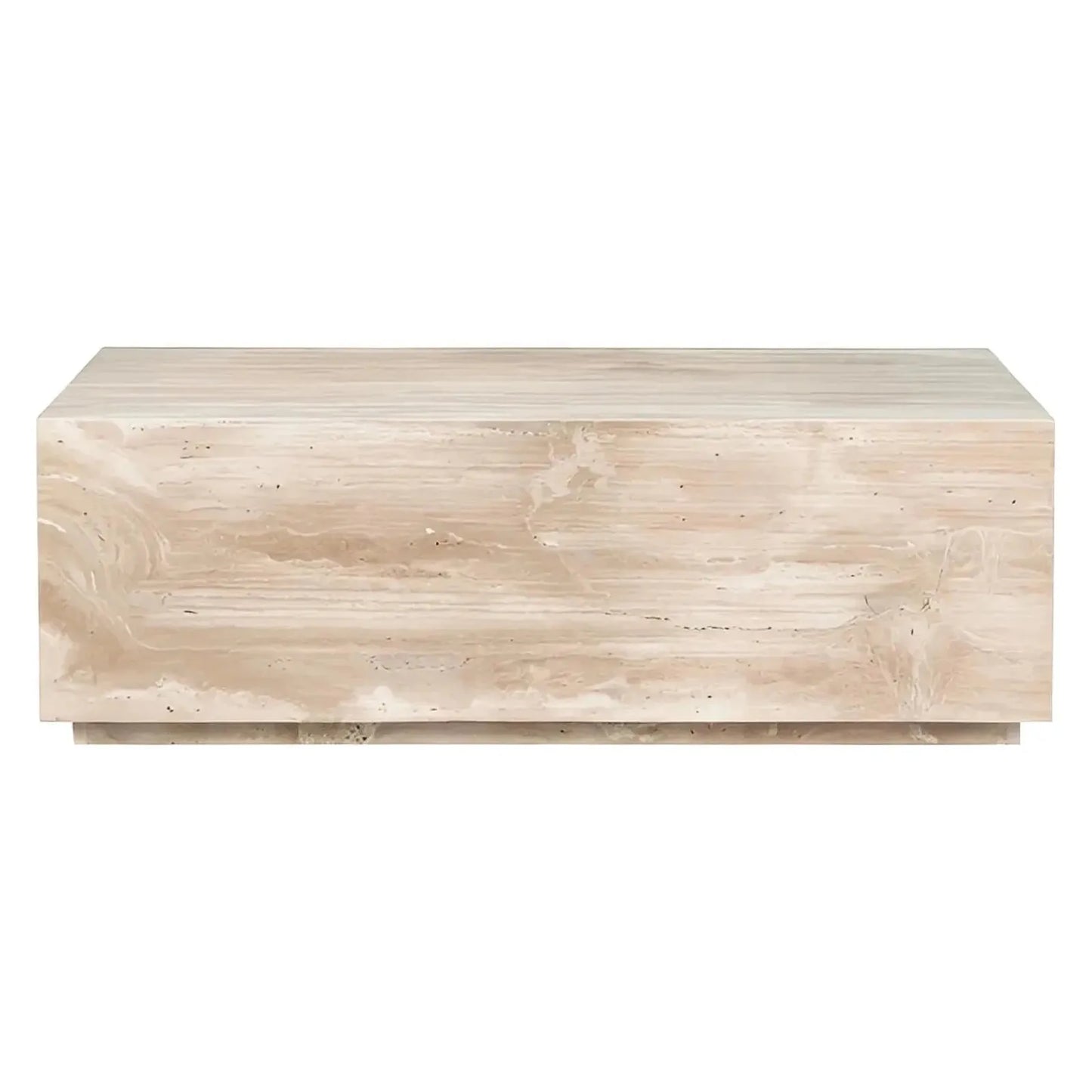 Kimbrough Travertine Cocktail or Coffee Table