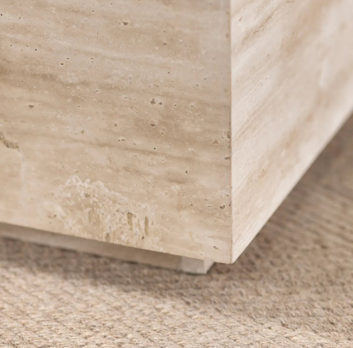 Kimbrough Travertine Cocktail or Coffee Table