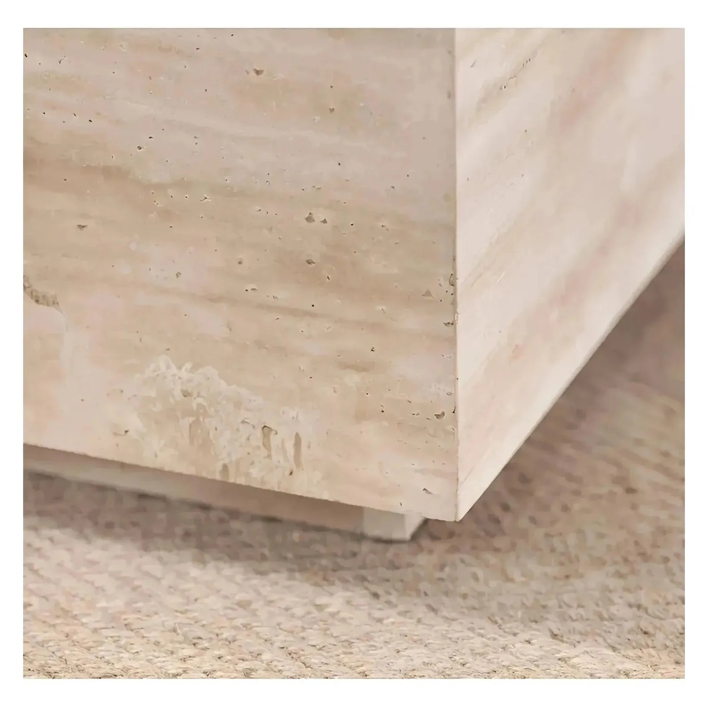Kimbrough Travertine Cocktail or Coffee Table