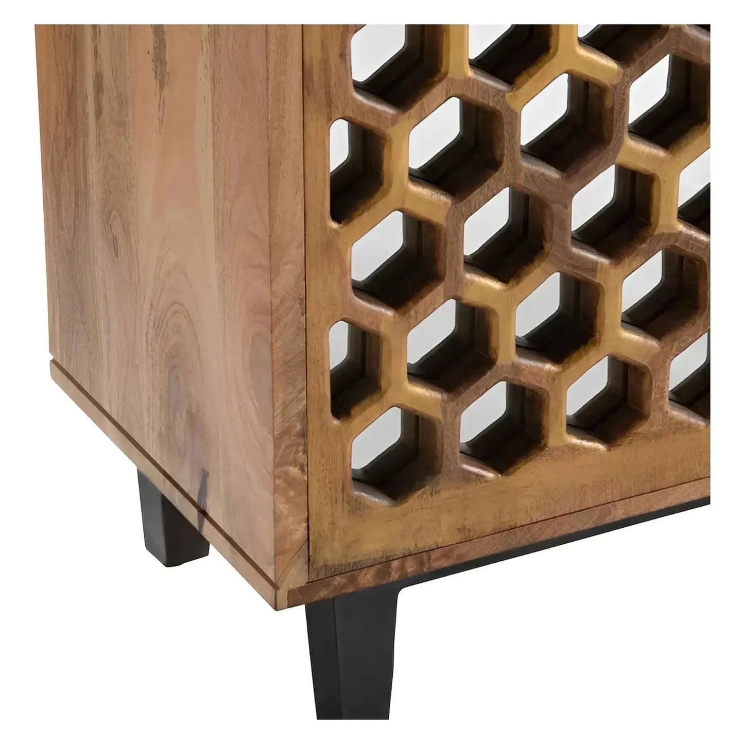 Falkirk Manor Honeycomb Sideboard - Brown - Rustic, Transitional