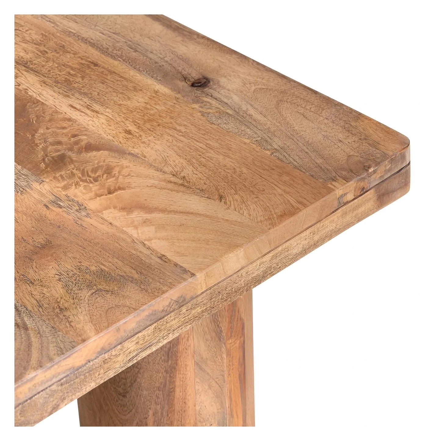 Hadley Square Solid Wood End Table – Cylindrical Legs (Set of 2)