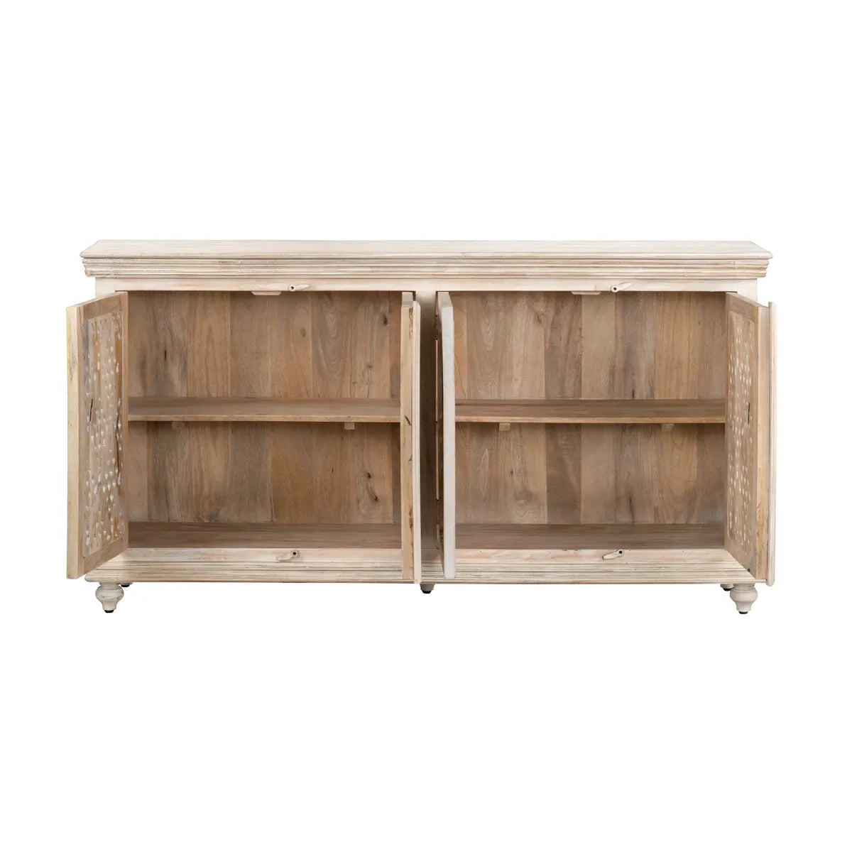 Greystone Four-Door Sideboard - White - Coastal