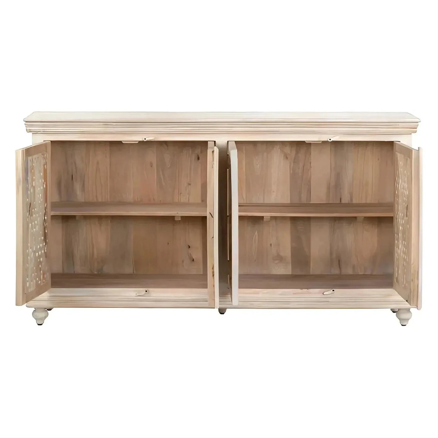 Greystone Four-Door Sideboard - White - Coastal