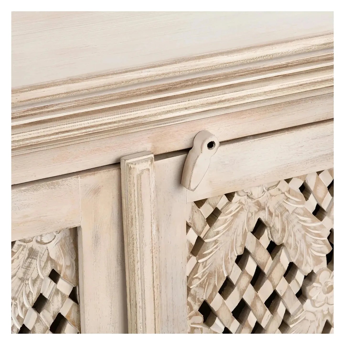 Greystone Four-Door Sideboard - White - Coastal