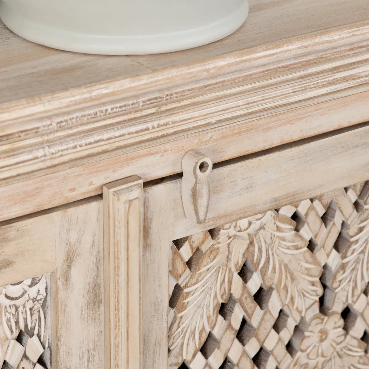 Greystone Four-Door Sideboard - White - Coastal