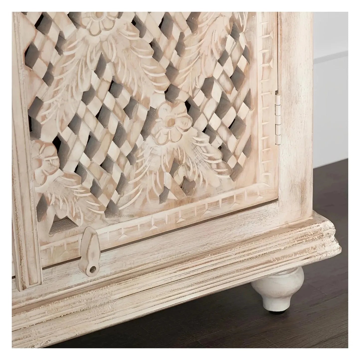 Greystone Four-Door Sideboard - White - Coastal