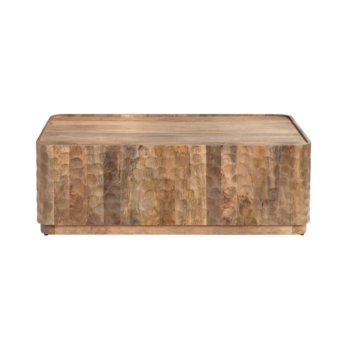 Garyt Carved Block Cocktail or Coffee Table