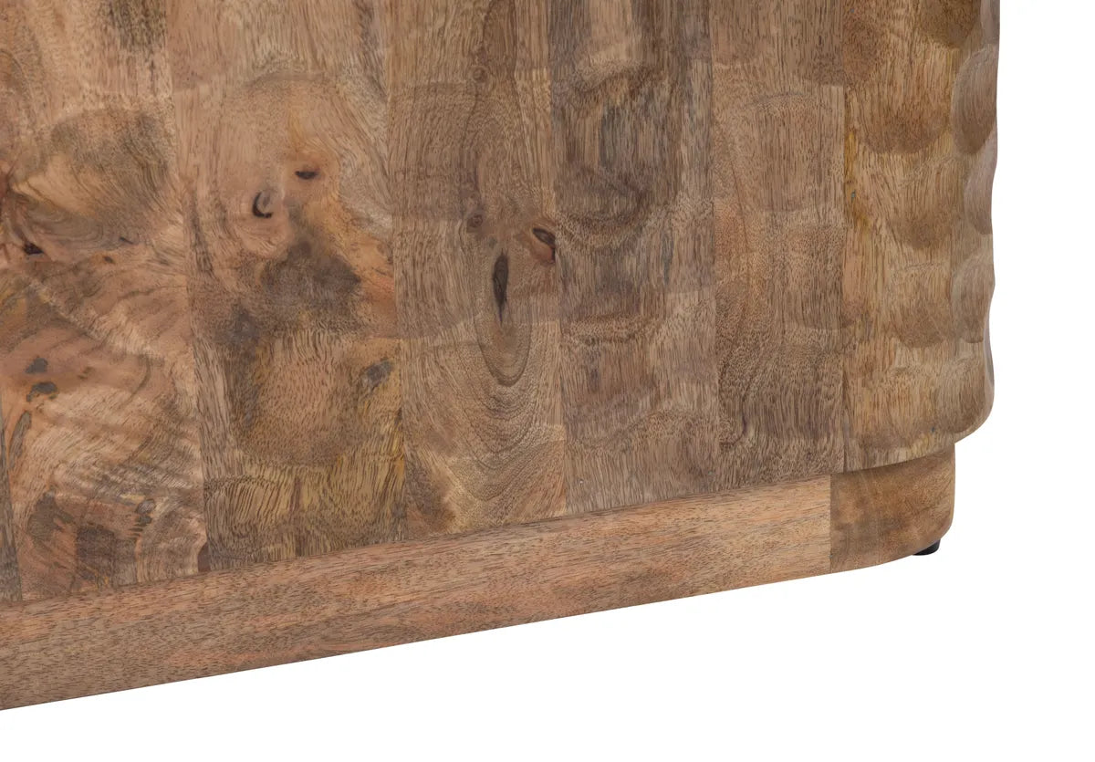 Garyt Carved Block Cocktail or Coffee Table