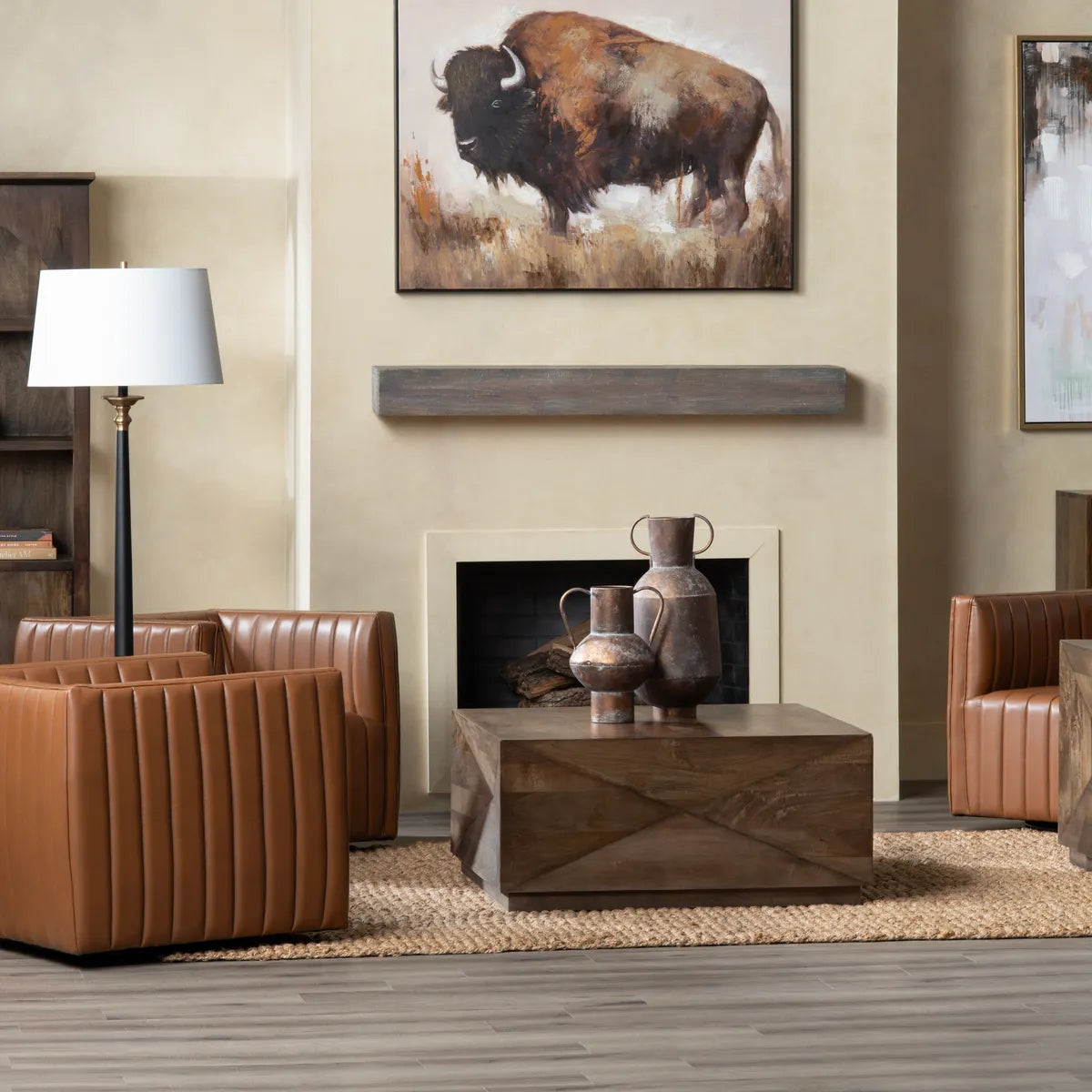 Granville Faceted Block Cocktail or Coffee Table