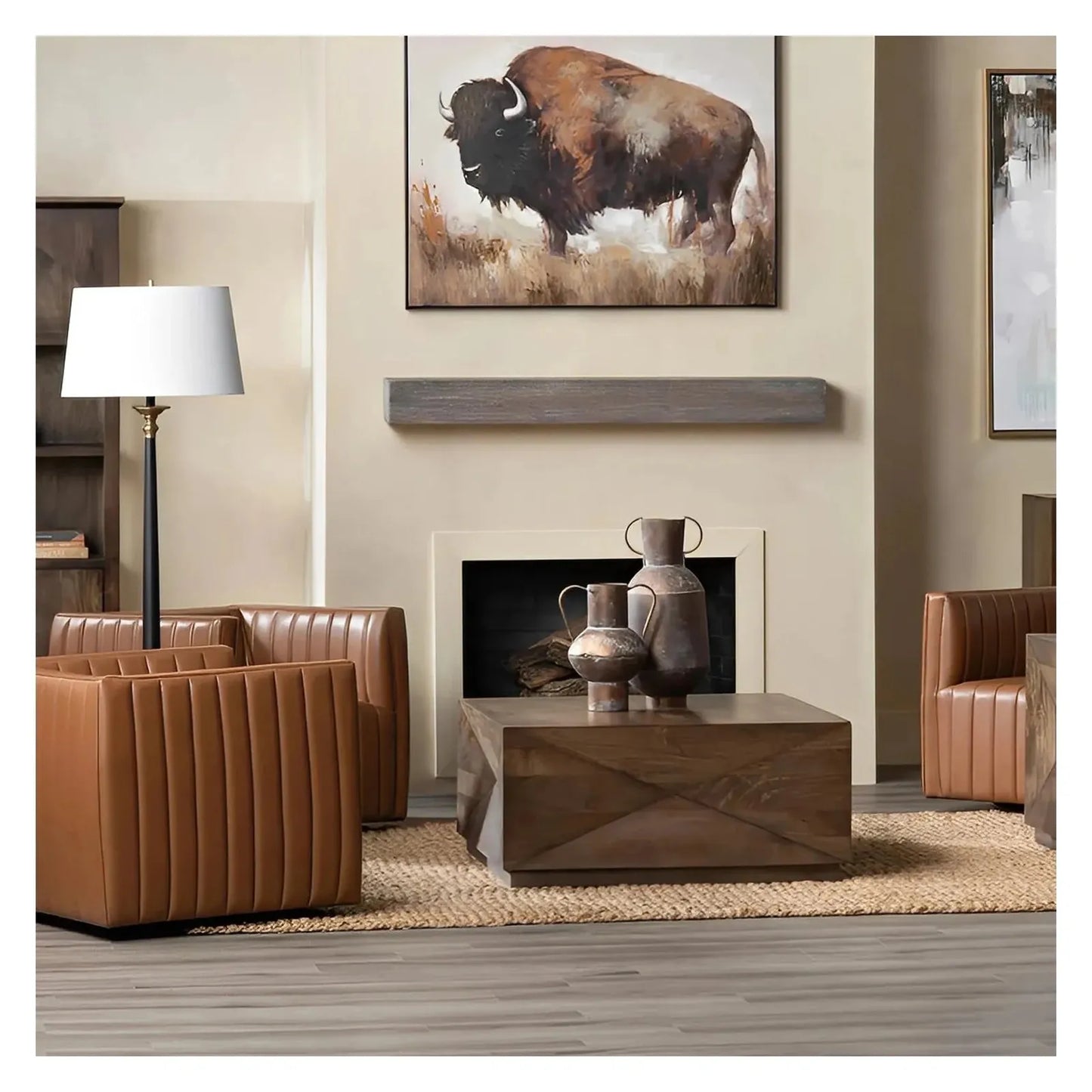 Granville Faceted Block Cocktail or Coffee Table