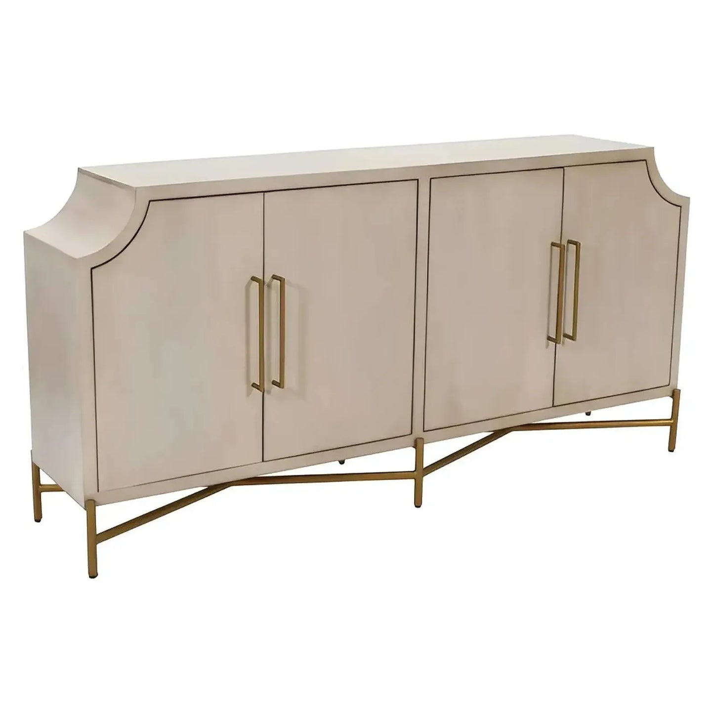 Brentwood Four-door Sideboard, Buffet, or Credenza | 80 x 16 x 39 (in)