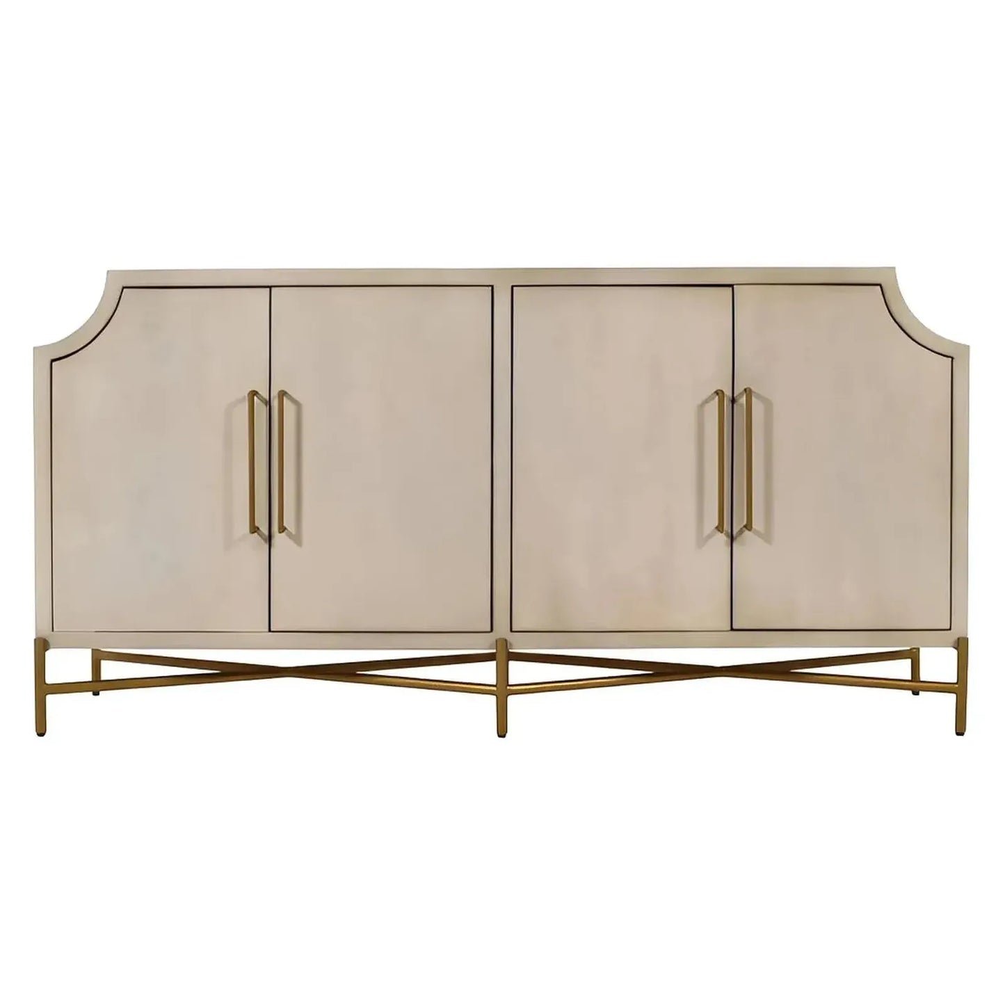 Brentwood Four-door Sideboard, Buffet, or Credenza | 80 x 16 x 39 (in)