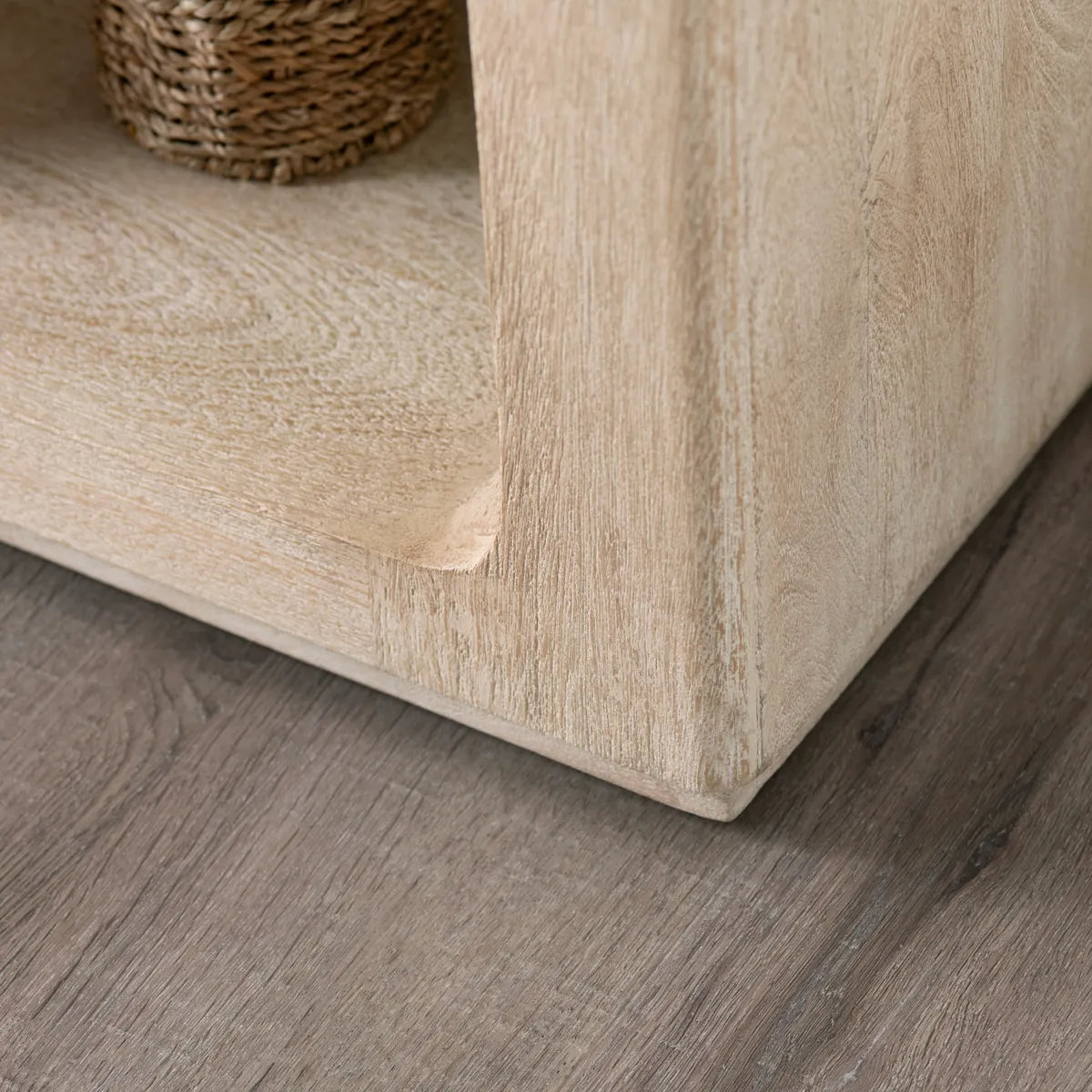 Ashford Square Open Cube End Table – Light Finish (Set of 2)