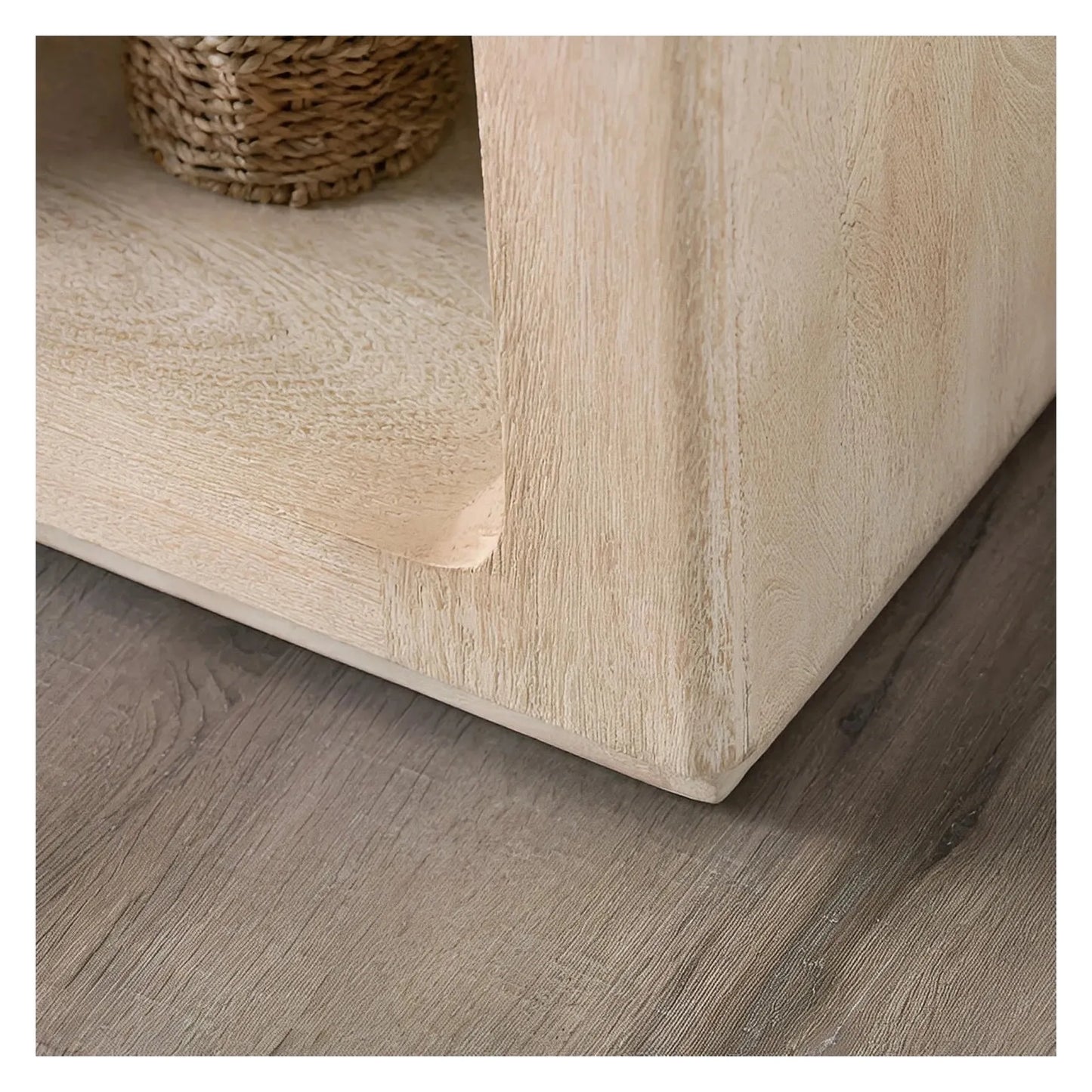 Ashford Square Open Cube End Table – Light Finish (Set of 2)