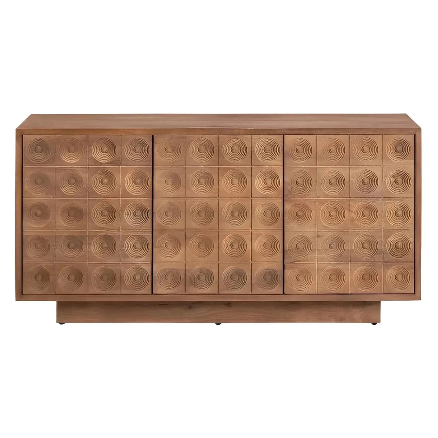 Invermere Three-Door Sideboard - Brown - Transitional