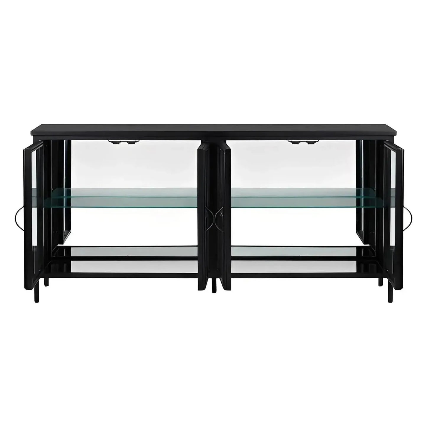 Jasperwood Four-Door Sideboard - Black - Contemporary, Transitional