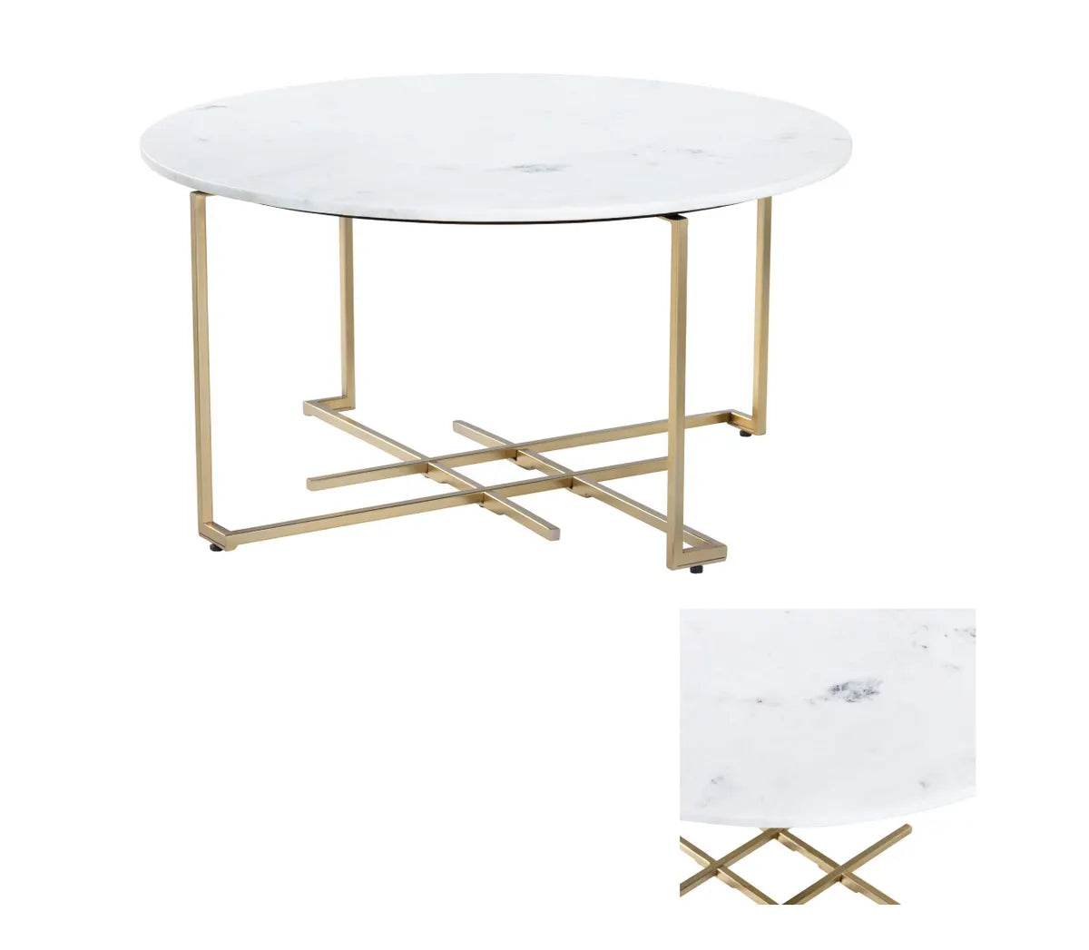 Langwell Round Cocktail or Coffee Table